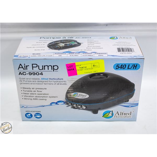 540 L/H AIR PUMP – 4 OUTLET