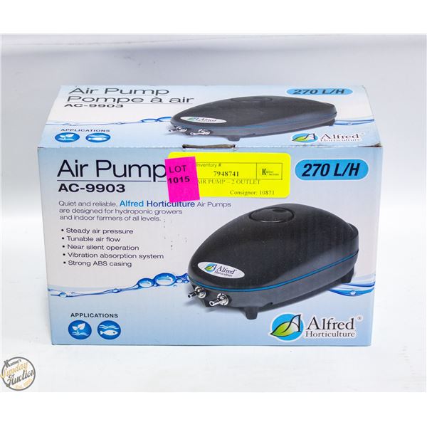 270 L/H AIR PUMP – 2 OUTLET
