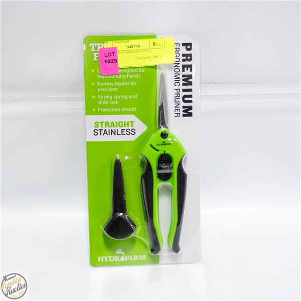 STRAIGHT STAINLESS STEEL PRUNER