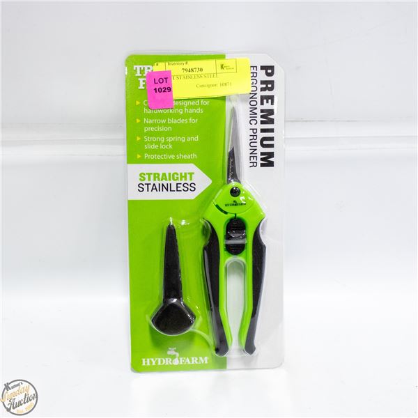 STRAIGHT STAINLESS STEEL PRUNER