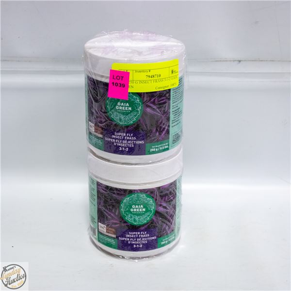 2 @ 250 G INSECT FRASS 3-1-2 GAIA GREEN
