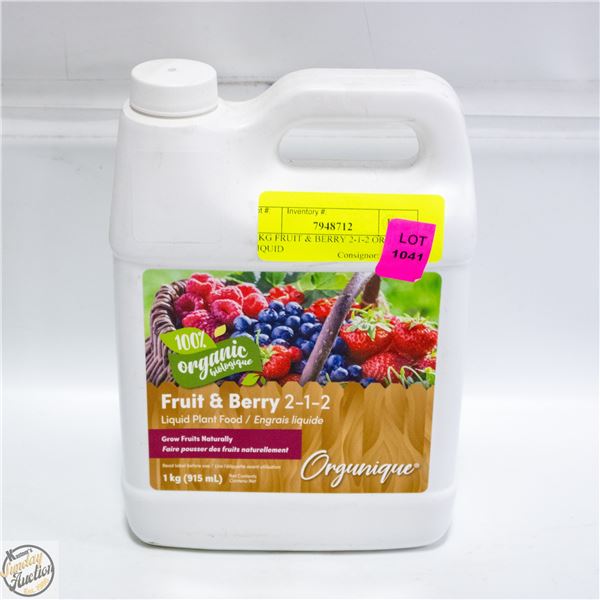 1 KG FRUIT & BERRY 2-1-2 ORGANIC LIQUID