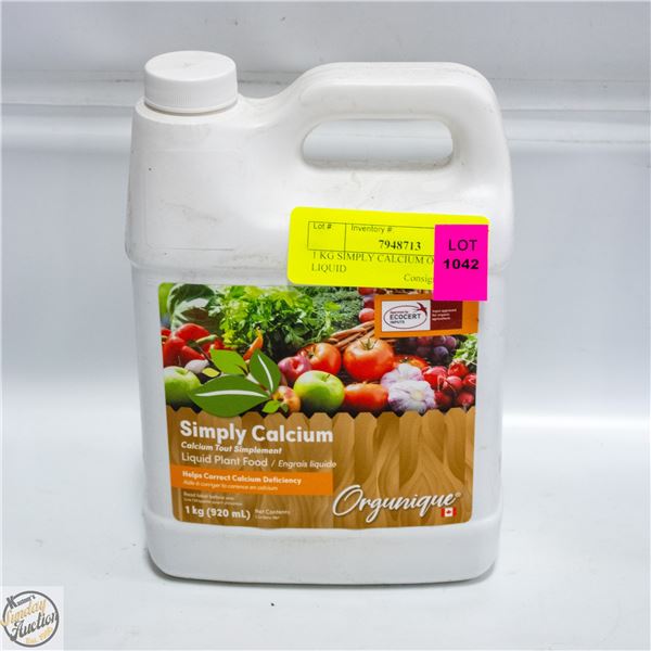 1 KG SIMPLY CALCIUM ORGANIC LIQUID