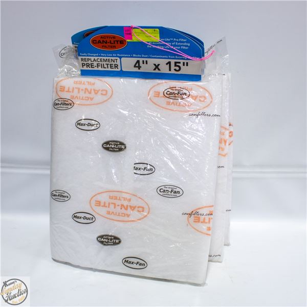 4 @ 4X15” CAN-LITE REPLACEMENT PRE-FILTER