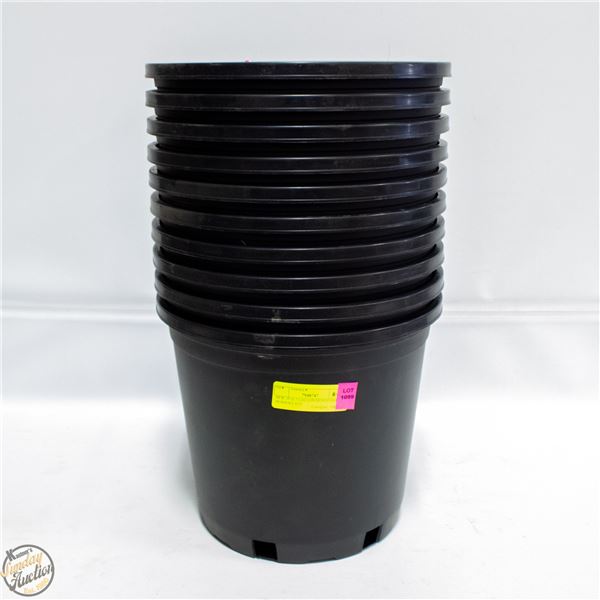 NEW 10 @ 3 GALLON MONDI HARD NURSERY POT