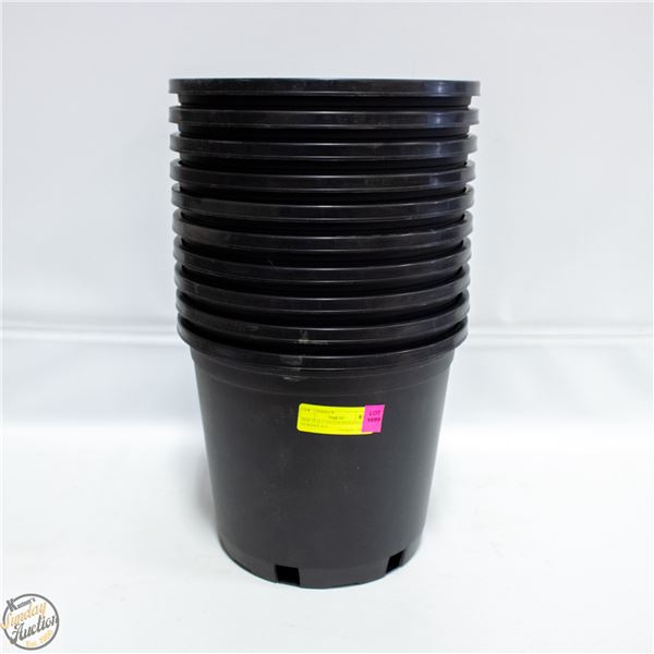 NEW 10 @ 3 GALLON MONDI HARD NURSERY POT