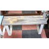 Image 1 : ESTATE WOOD SEAT WITH METAL BASE