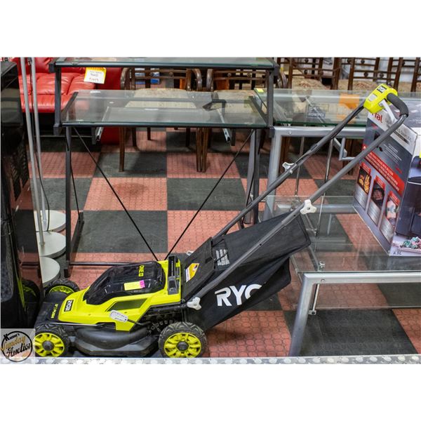 RYOBI 18V ONE ELECTRIC PUSH LAWN MOWER P1180VNM