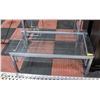 Image 1 : GLASS COFFEE TABLE 17.5" X 23.5" X 43.5"