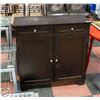 Image 1 : BLACK OCCASIONAL CABINET H-36" W-16" L-36.5"