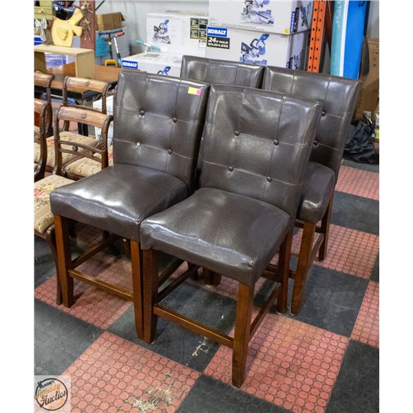 4 CHAIRS (SEAT HEIGHT IS 25")