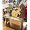Image 1 : HAND-CRAFTED DECORATIVE WOOD BENCH