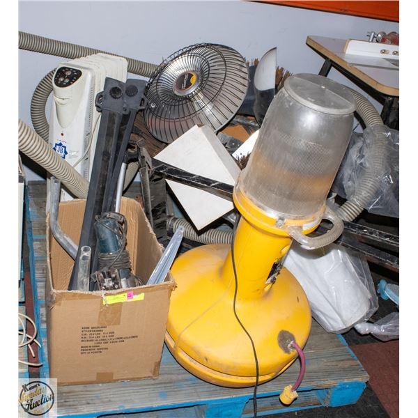 PALLET OF ASSORTED SHOP TOOLS