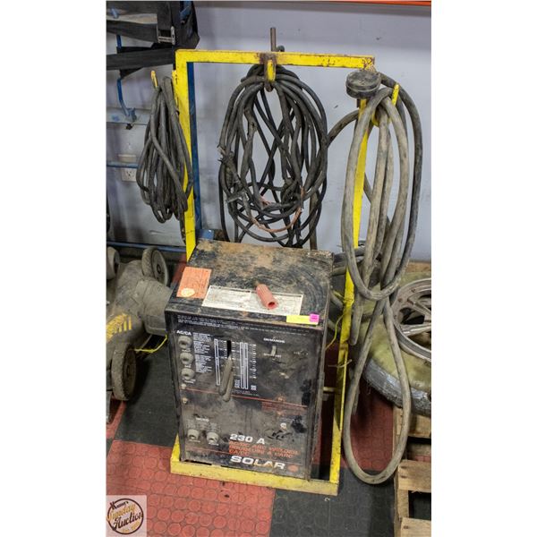 SOLAR 230A ARC WELDER WITH DOLLY CART