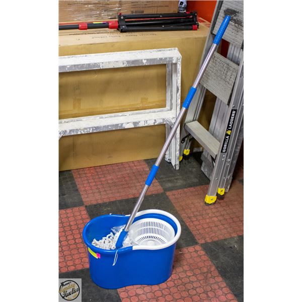 SPIN MOP W/BUCKET+REPLACEMENT MOP HEAD