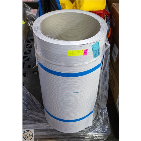 NEW ROLL OF ROYAL CLAY WHITE HEA EMB METAL