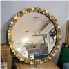 Image 1 : ROUND GOLDTONE MIRROR DIAMETER-36"