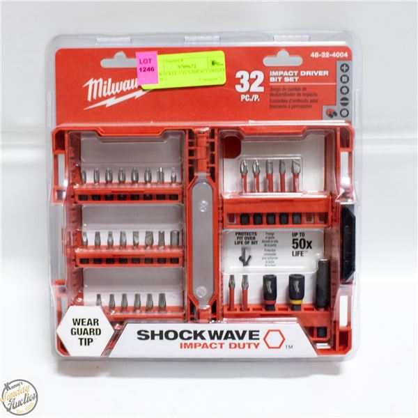 MILWAUKEE 32PCS IMPACT DRIVER BIT SET