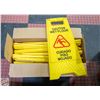 Image 1 : BOX OF 6 RUBBERMAID WET FLOOR SIGNS