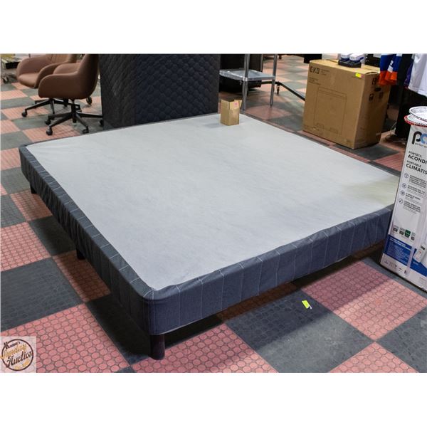 KING SIZE BOXSPRING/BEDFRAME H-14" W-76" L-80"