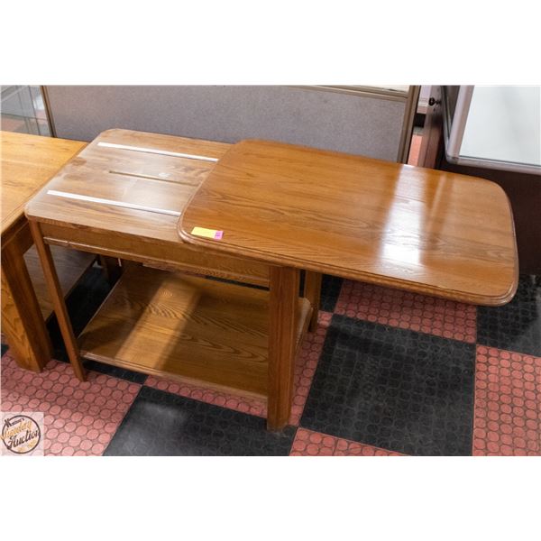 SLIDING TOP END TABLE H-26" W-19.5" L-30"