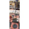 Image 1 : METAL PLANT HANGER WITH CONCRETE BASE 56"