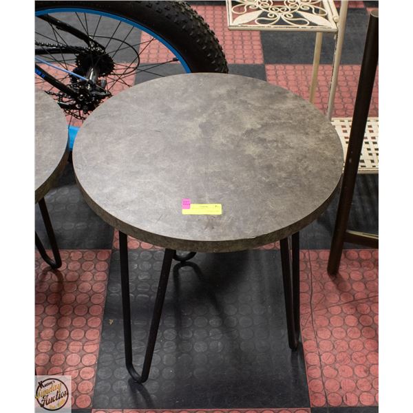 ROUND END TABLE H-22" DIAMETER-20"
