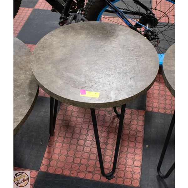 ROUND END TABLE H-22" DIAMETER-20"