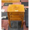 Image 1 : WOODEN SEWING TABLE 26.5“H X