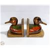 Image 1 : DUCKS UNLIMITED CARVED MALLARD BOOK ENDS