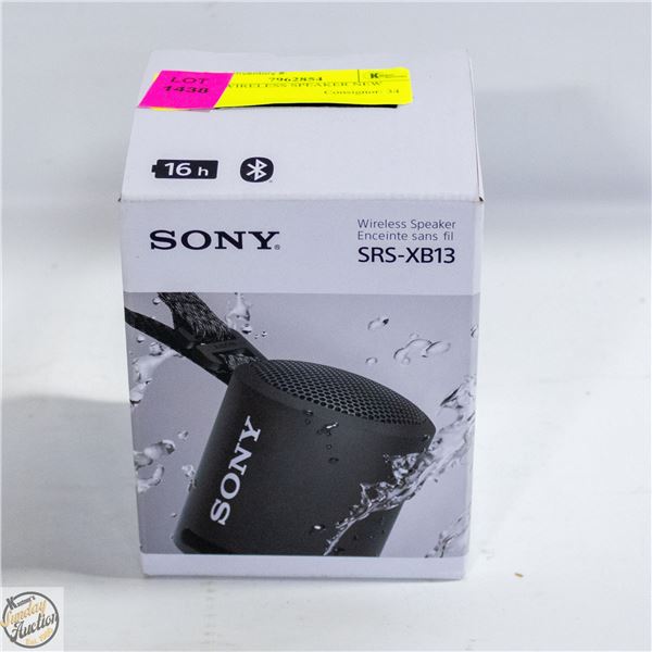 SONY WIRELESS SPEAKER NEW