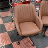 Image 1 : NEW ASSEMBLED BROWN LEATHERETTE OFFICE CHAIR