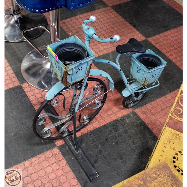 METAL TRICYCLE GARDEN PLANTER FULL SIZE-ESTATE