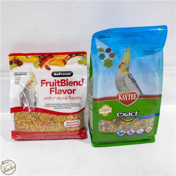 2 SEALED BAGS BIRD FOOD