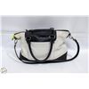Image 1 : BLK/WHT LEATHER TIGNANELLO HANDBAG WITH CROSS BODY