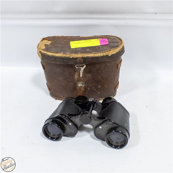 ANTIQUE BINOCULARS IN CASE
