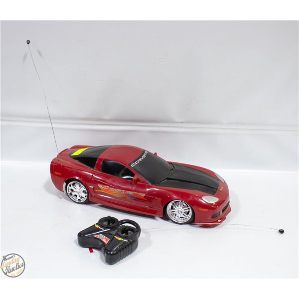 VINTAGE REMOTE CONTROL RED CORVETTE CAR