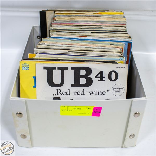 BOX OF 45'S