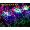 Image 1 : PACK OF TWO SOLAR FIREWORKS 8 MODES 150LED COLORED