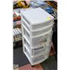 Image 1 : STERILITE 5-DRAWER TOWER STORAGE WITH WHEELS