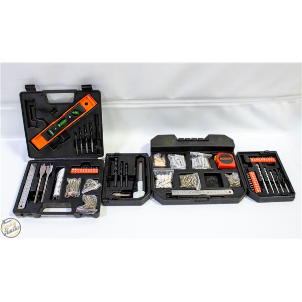 2 BOSCH TOOL/BIT KITS HARD CASED