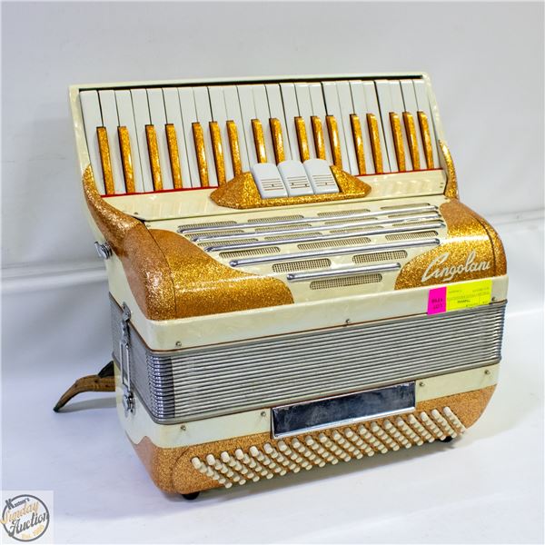 ITALIAN CINGOLANI GOLD GLITTER ACCORDIAN