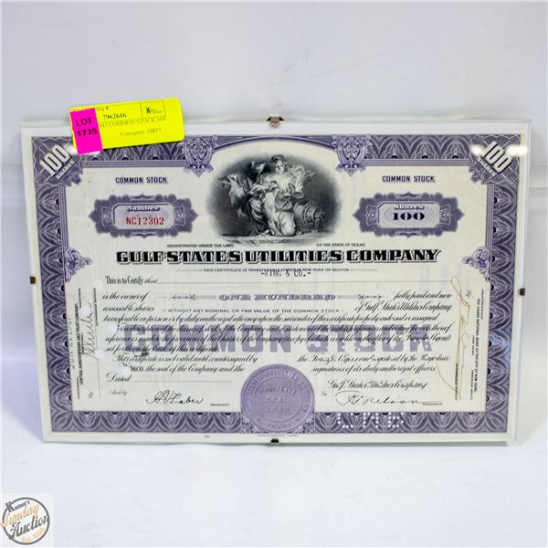 ORIGINAL 1947 COMMON STOCK 100 SHARES
