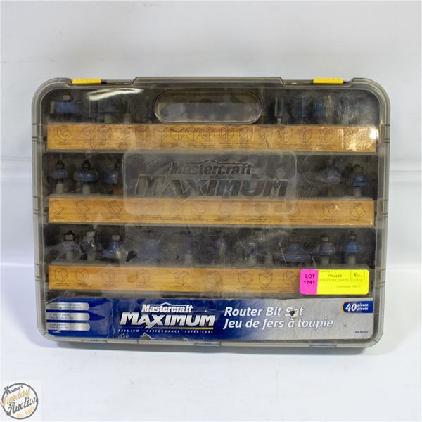 MASTERCRAFT MAXIMUM ROUTER BIT SET