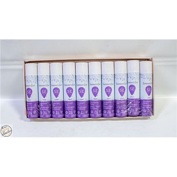 NEW 10 SUMMERS EVE FRESHING SPRAY ULTRA DEODORANT