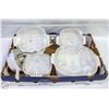 Image 1 : VINTAGE BLUE CORN FLOWER CORNINGWARE 10PCS QTY-