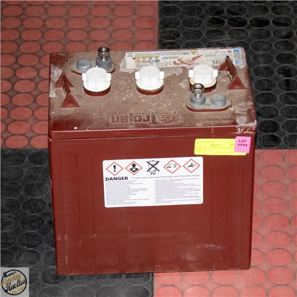 TROJAN AUTOMOTIVE BATTERY (NEEDS TLC)