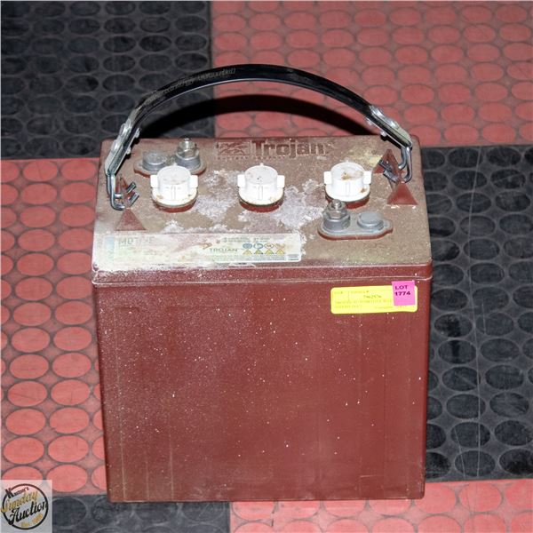 TROJAN AUTOMOTIVE BATTERY (NEEDS TLC)
