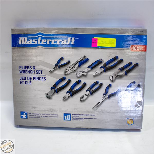 10 PIECE MASTER-CRAFT PLIERS AND