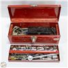 Image 1 : RED 16 1/2“ METAL TOOL KIT WITH ASSORTED
